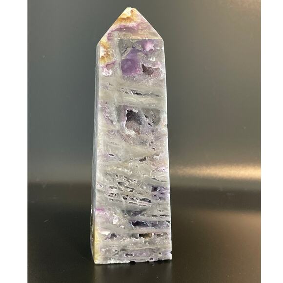 Gorgeous Purple Bracciated Jasper Point Tower As-Is - Picture 1 of 12